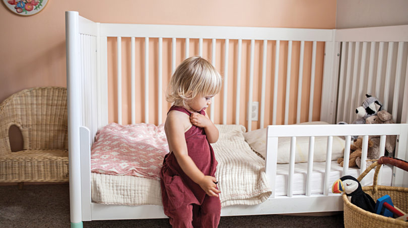 Crib protector for outlet teething