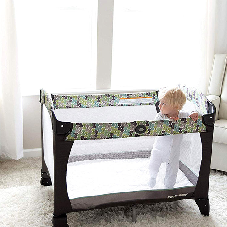 GGUMBI All Star Wood Baby Crib Full Set ( Baby Crib + Mattress + Cushion  Guard 3P + Water Proof Pad + Diaper Changing Table Set )