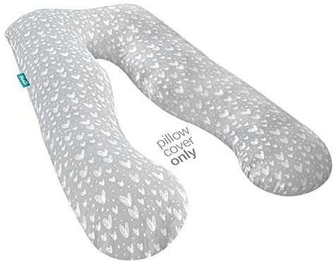 Pregnancy Pillow Case - Ultra Soft, Grey Print