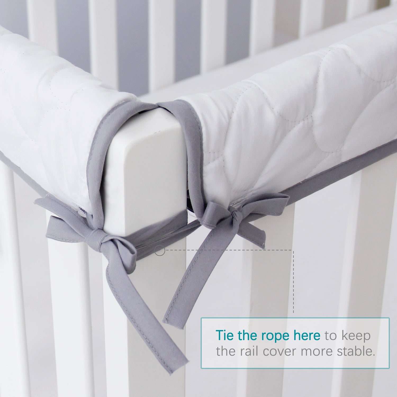 3pcs Set Crib Rail Cover Crib Edge Protector Crib Wrap Rail Covers