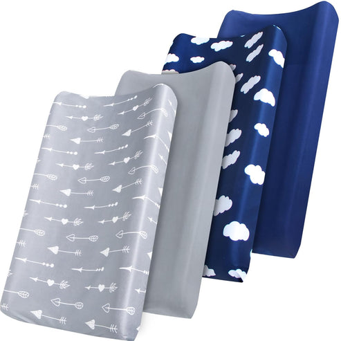 Changing Pad Cover - 4 Pack, Ultra-Soft Microfiber, Soft & Breathable