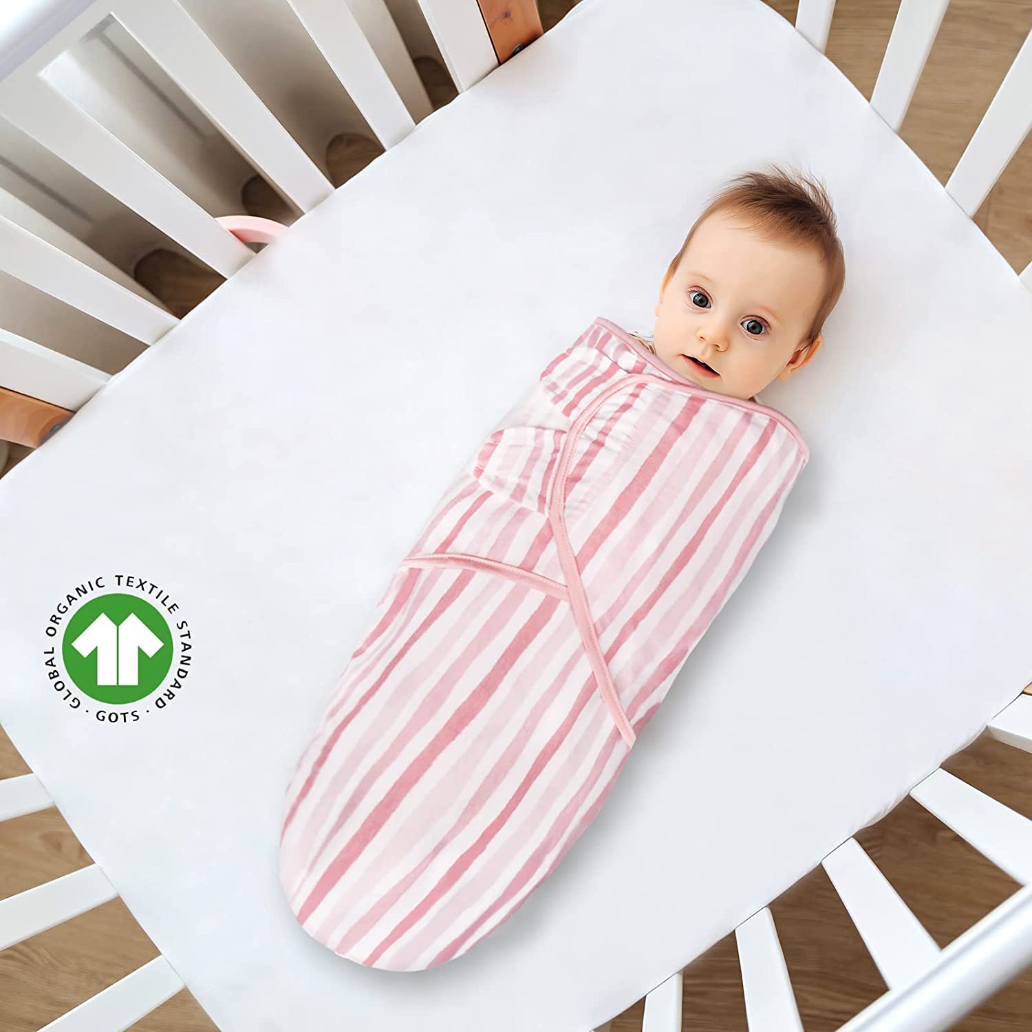 Baby Swaddles for Newborn 3 6 Months 2 Pack 100 Organic Cotton