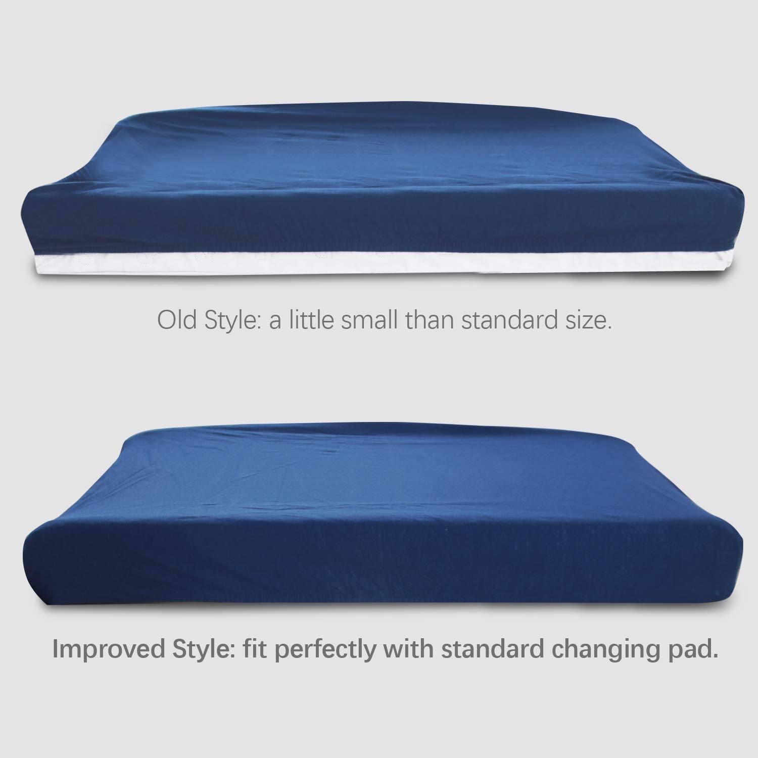 Waterproof Changing Pad Cover - 2 Pack, Ultra-Soft Microfiber, Smooth & Breathable, Navy - Biloban Online Store