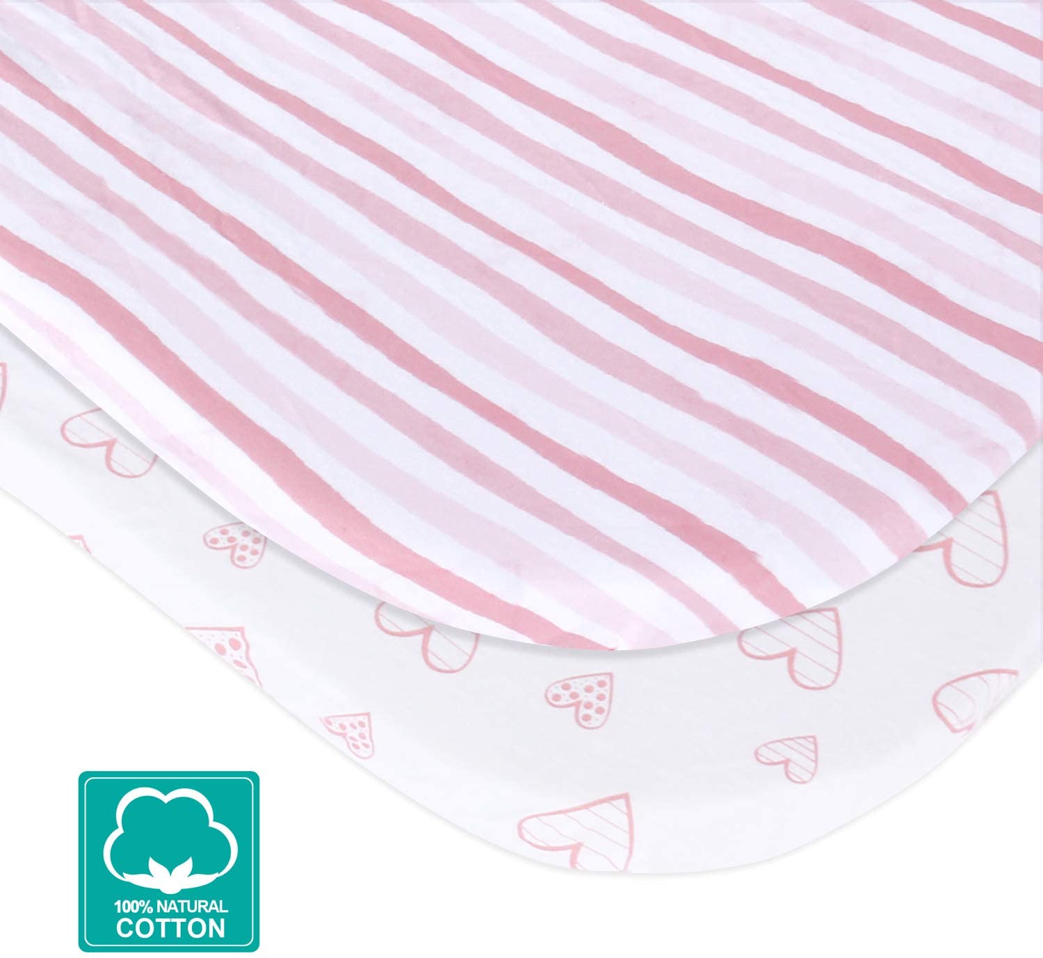 Bassinet Sheets Fit Graco Pack n Play Close2Baby Bassinet 2 Pack