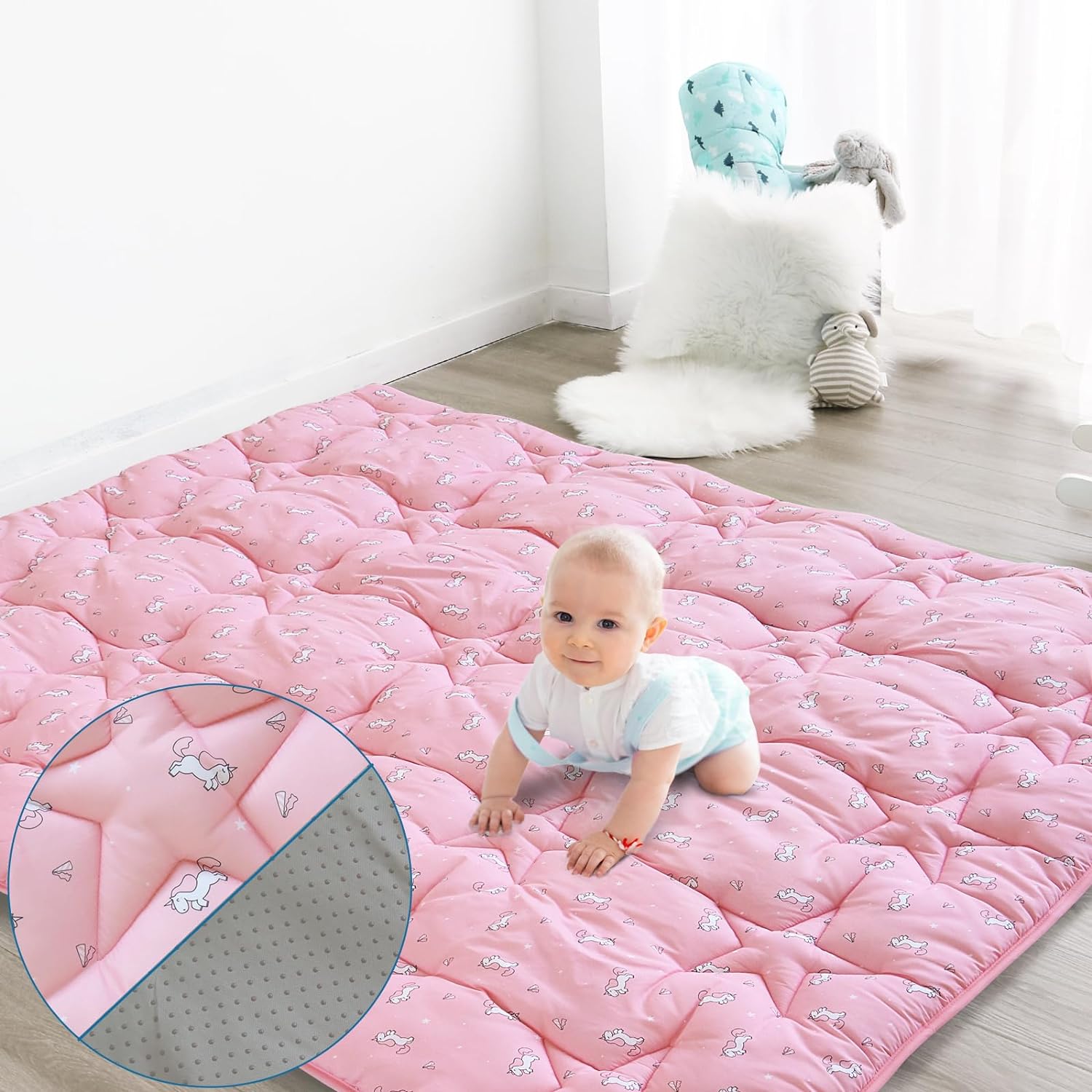 Tummy time 2024 mat pink