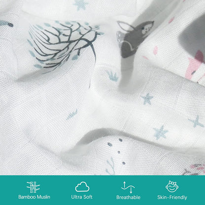 Shop by Size - Muslin Bassinet Sheet, 2 Pack, Ultra Soft and Breathable Bamboo and Cotton, Star & Fox