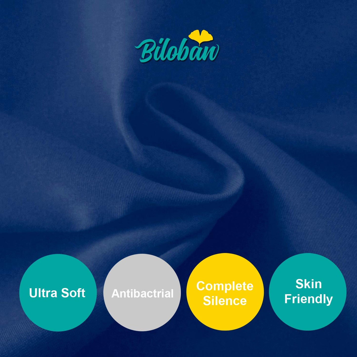 Waterproof Changing Pad Cover - 2 Pack, Ultra-Soft Microfiber, Smooth & Breathable, Navy - Biloban Online Store