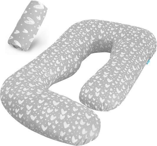 Pregnancy Pillow Cover - for G-Shaped Maternity Body Pillows, 100% Jersey Cotton (Copy)