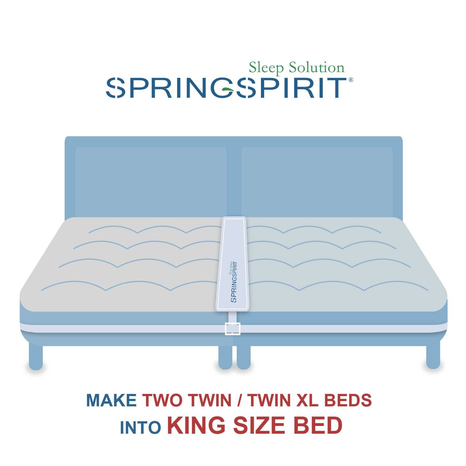 HOW TO TURN A TWIN BED INTO KING // Mattress Converter 