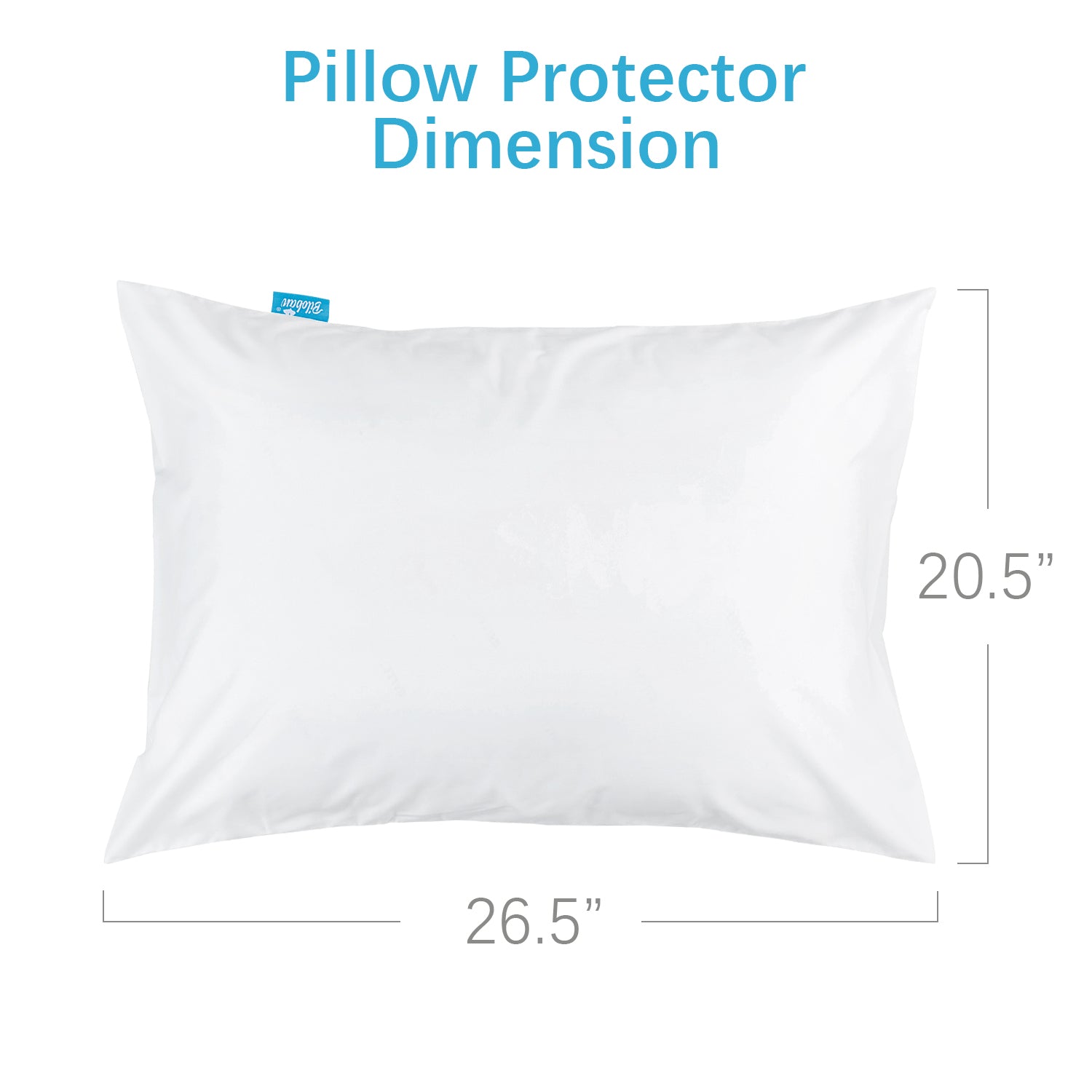 4 Pack Pillow Protectors - Polyester Knitted Fabric, Zippered,100% Wat
