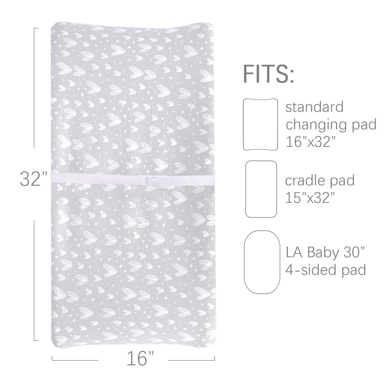 Changing pad outlet 15 inches wide