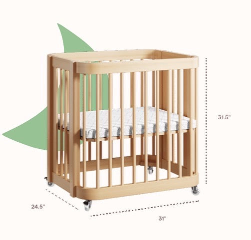 Mini crib in sales store