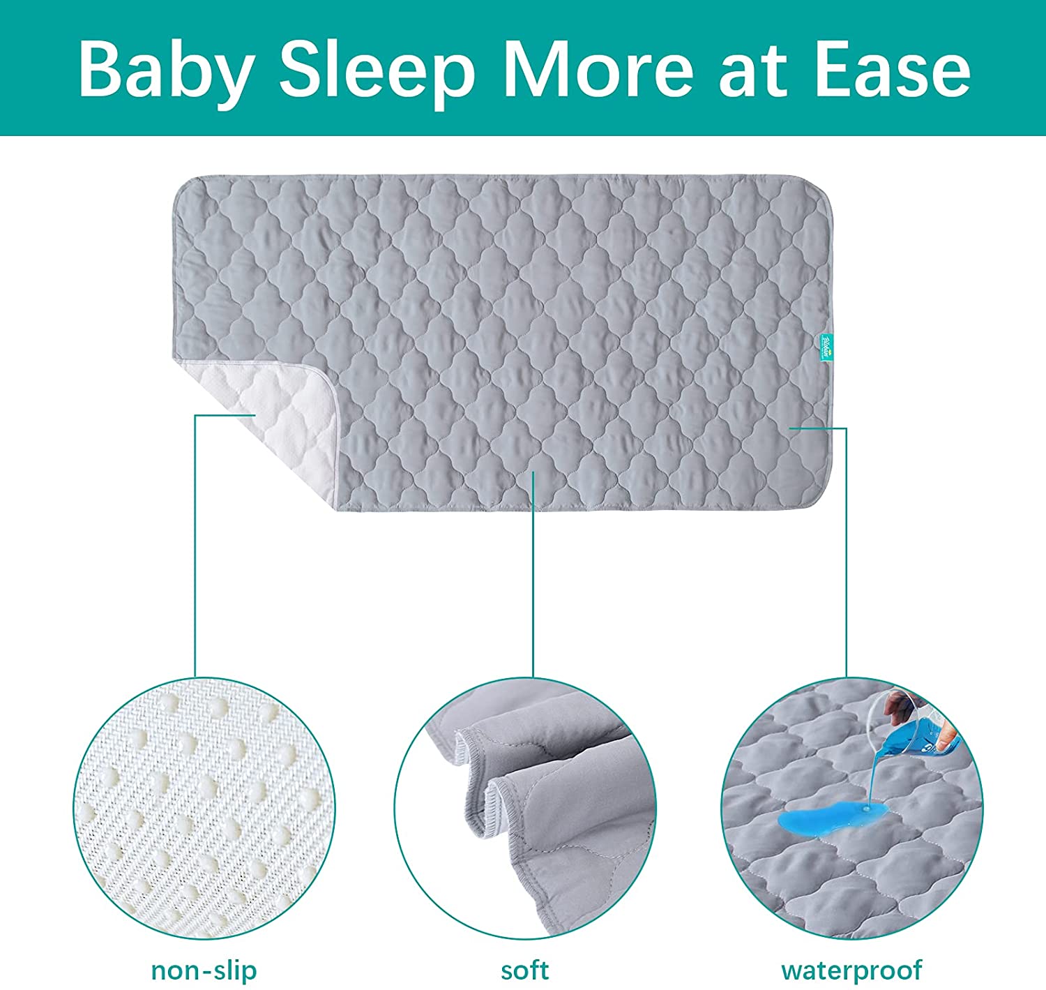  American Baby Company Waterproof Quilted Sheet Saver Changing  Pad Liner Made with Organic Cotton Top Layer, Natural Color (Pack of 2) :  Baby